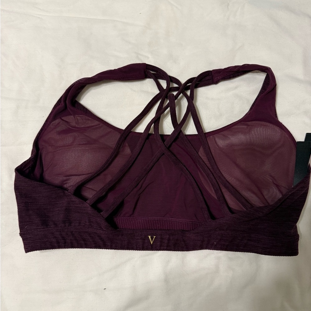 Victoria's Secret Strappy Cross-Back Bralette in Plum - Picture 2 of 4